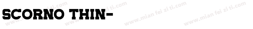 Scorno Thin字体转换